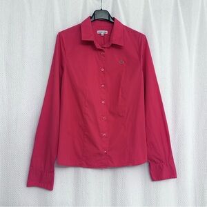 Lacoste Coral Long Sleeve Button Down Shirt, size Eu 42, or M